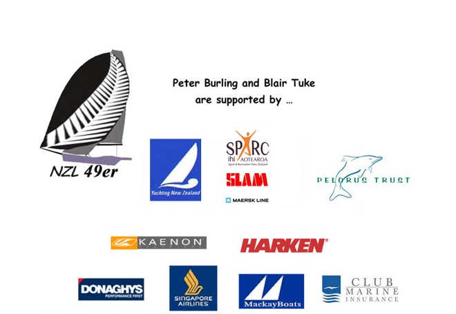Peter Burling and Blair Tuke are supported by ... - Peter Burling and Blair Tukes sponsors © SW